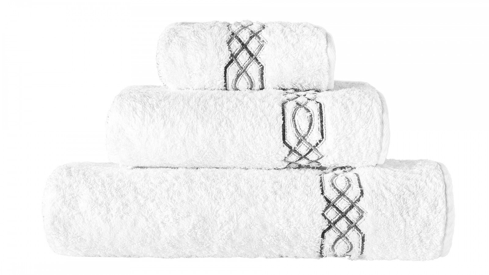 GC GAVENO CAVAILIA Set di 4 asciugamani leggeri, morbidi e altamente  assorbenti, 100% cotone egiziano, Miami, nero 